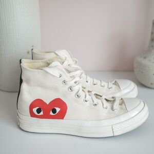 Converse x Comme des Garçons PLAY Chuck 70 Hi – Red Heart | Style 150205C